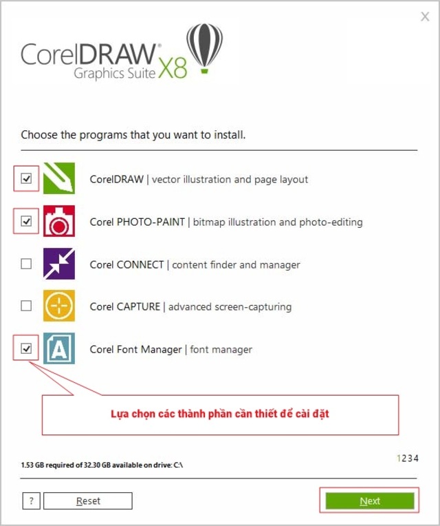 Cài đặt CorelDRAW X8 bước 6
