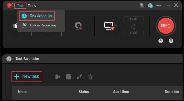tính năng của ApowerREC