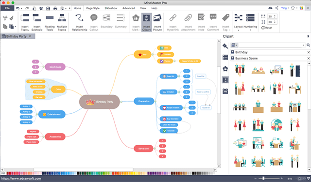Tính năng thiết kế sơ đồ của Edraw Max