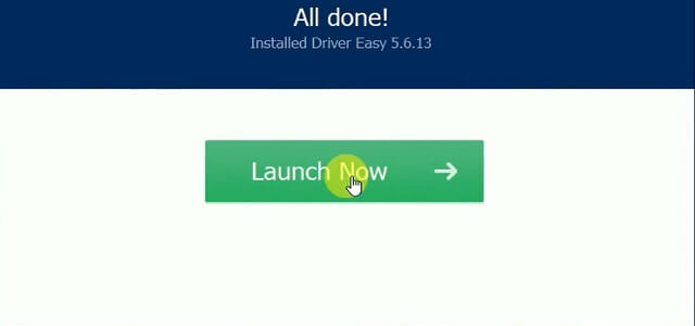 cửa sổ Launch Now