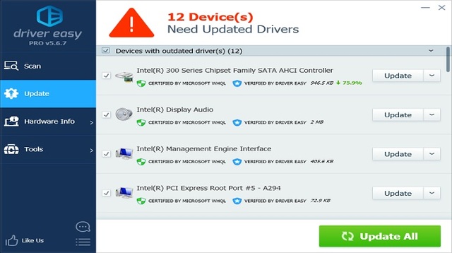 Những tính năng nổi trội của phần mềm Driver Easy