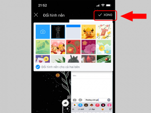 Thay đổi hình nền sẵn có trên Zalo 10