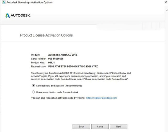 Cài đặt autocad 2018