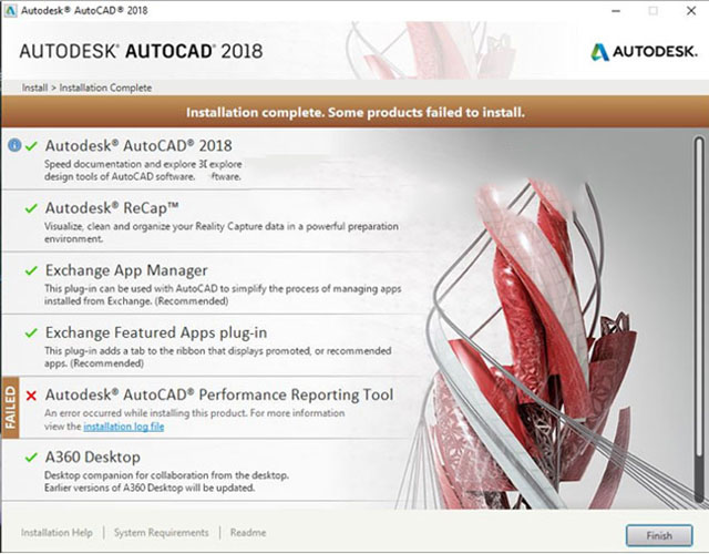 Cài đặt autocad 2018