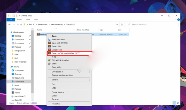 Hướng dẫn cài đặt office 2022 miễn phí